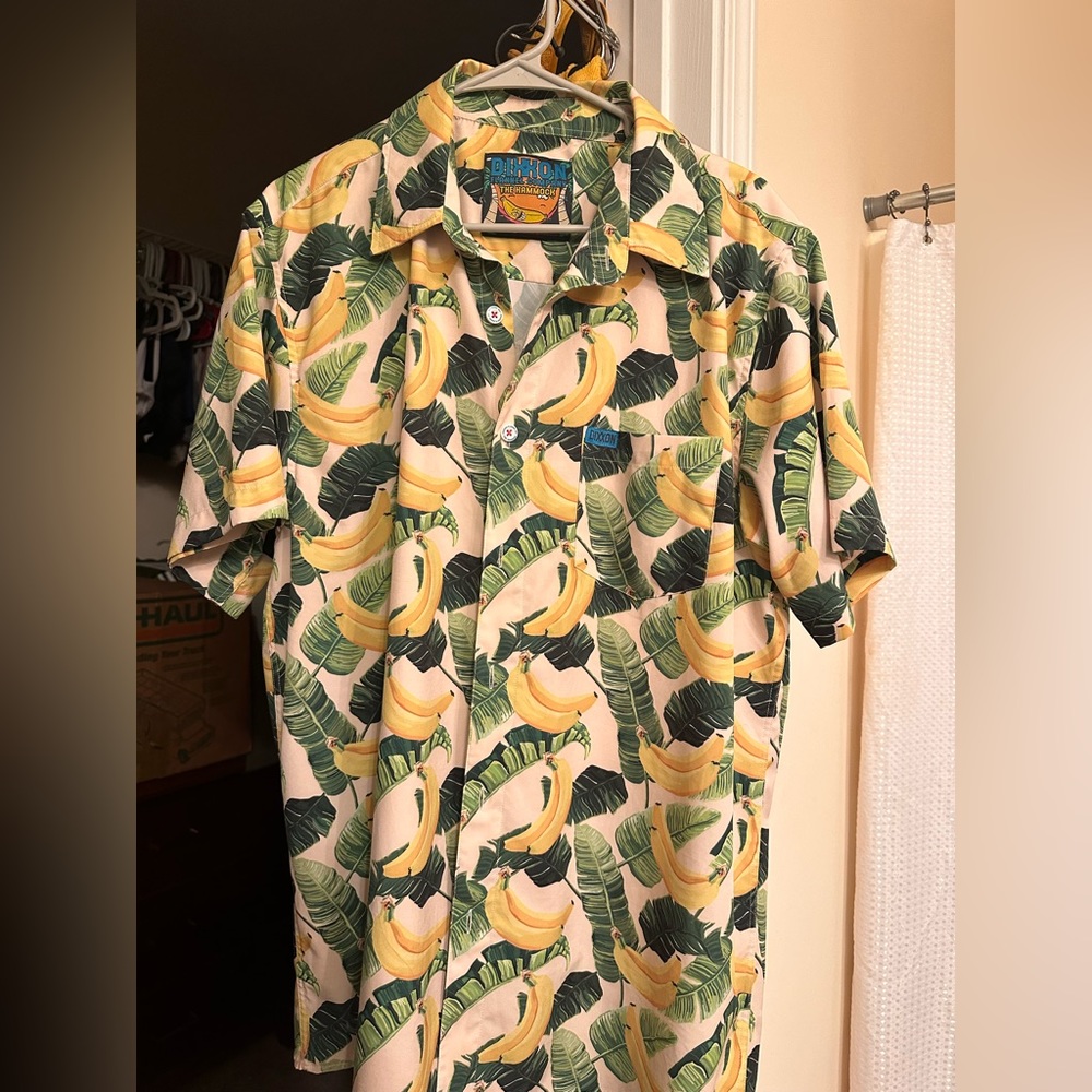 Dixxon “the hammock” button down party shirt.